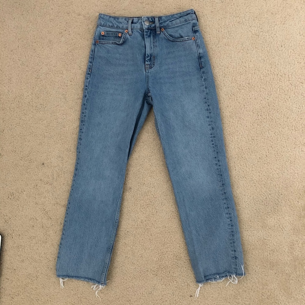 straight jeans // top shop